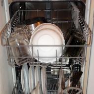 Раскладка посуды в посудомоечной машине веко